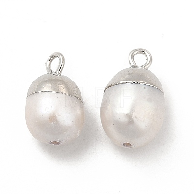 Natural Pearl Pendants PEAR-P004-45P-1