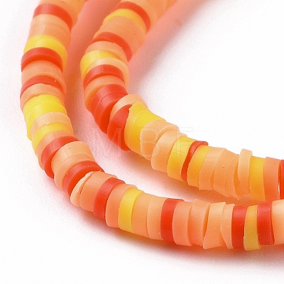 Handmade Polymer Clay Beads Strands CLAY-R089-3mm-009-1
