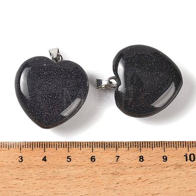 Synthetic Blue Goldstone Pendants GG-CBAA0EE-04P-07-1