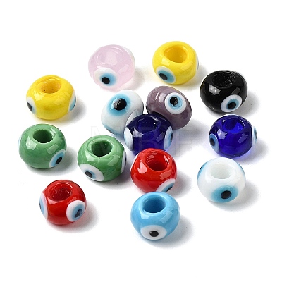 Handmade Evil Eye Lampwork Beads LAMP-A153-08-M-1