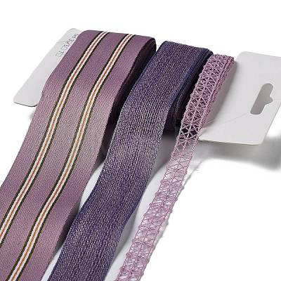 9 Yards 3 Styles Polyester Ribbon SRIB-C002-07E-1