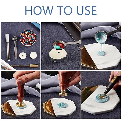 Sealing Wax Beads Wax Seal Kit DIY-CP0003-44-1