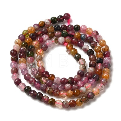 Natural Tourmaline Beads Strands G-B090-A03-03-1