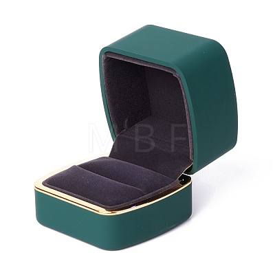 Square Plastic Jewelry Ring Boxes OBOX-F005-01A-1