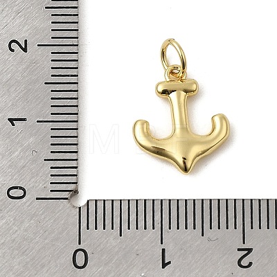 Helm Charms Brass Pendants KK-CJC0013-12G-1