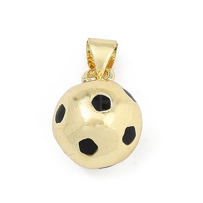 Brass Enamel Pendants KK-H296-02G-1