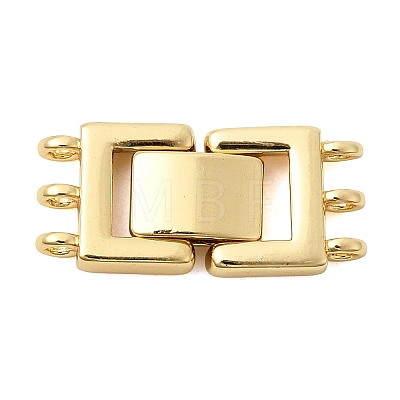 Brass Fold Over Clasps KK-Z150-20G-01-1