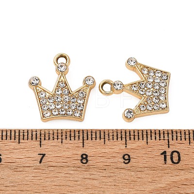 Alloy Rhinestone Pendants X-PALLOY-S052-03G-A-1