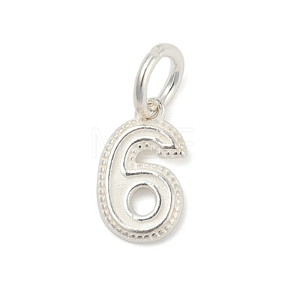 Number Series 925 Sterling Silver Charms LS-STER-Q002-01G-1