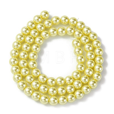 Eco-Friendly Grade A Glass Pearl Beads HY-J002-6mm-HX006-1