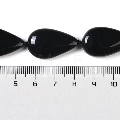 Natural Black Gemstone Beads Strands G-Q164-B01-03-1