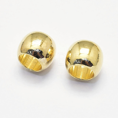 Long-Lasting Plated Brass European Beads X-KK-K193-093G-NF-1