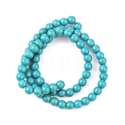 Synthetic Turquoise Beads Strands X-TURQ-G106-6mm-02E-1