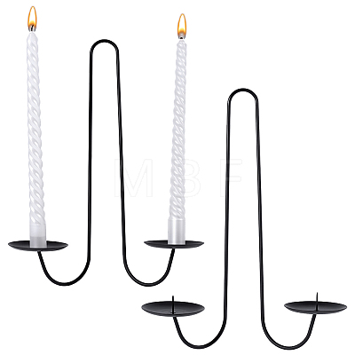 Iron Candle Holders AJEW-WH0410-249-1