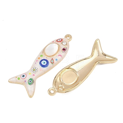 Printed Alloy Enamel Pendants RB-CBAA915-02G-02-1
