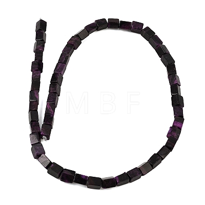 Natural Dyed White Jade(Imitation Charoite) Beads Strands GG-CBA0743-F02-1