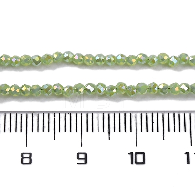 Electroplate Glass Beads Strands EGLA-H107-01A-A01-1