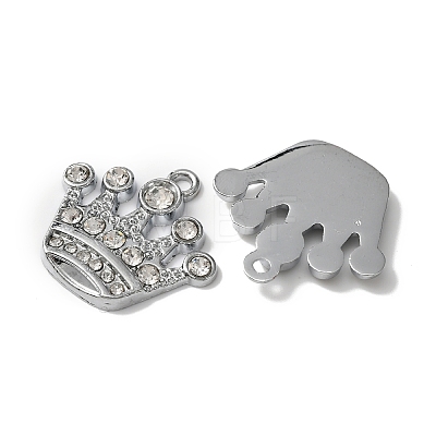 Zinc Alloy with Crystal Rhinestone Pendants FIND-WH0126-137B-P-1