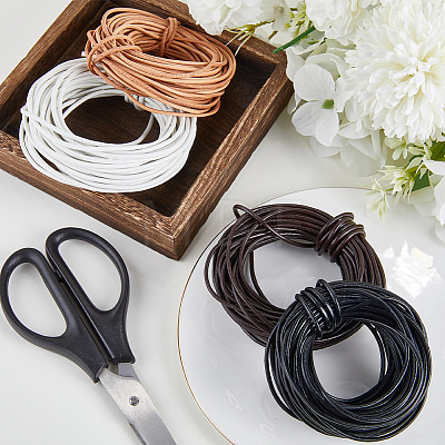 Gorgecraft 40 Yards 4 Colors Cowhide Leather Cord WL-GF0001-13-1