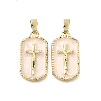 Brass Enamel Pendants X-KK-P336-14G-02-1