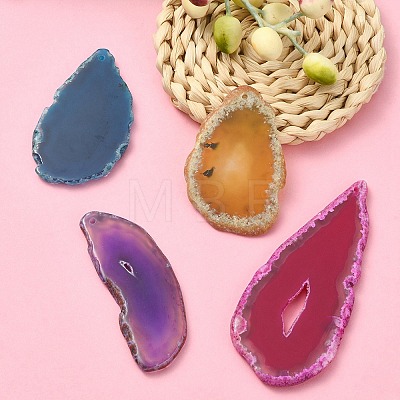 About 100G Natural Agate Pendants G-YW0002-01-1