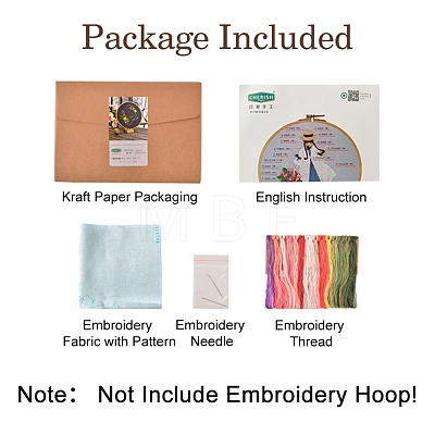 Embroidery Starter Kits DIY-P077-065-1