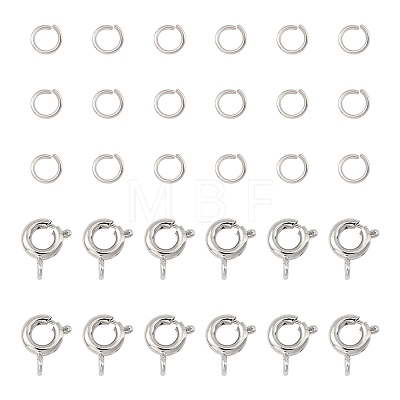 Brass Spring Ring Clasps KK-FS0001-50P-1