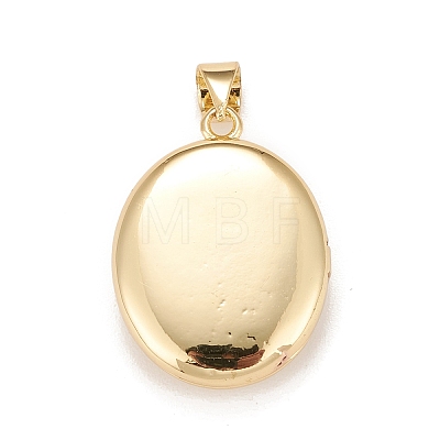 Brass Micro Pave Cubic Zirconia Locket Pendants LS-KK-A161-49G-1