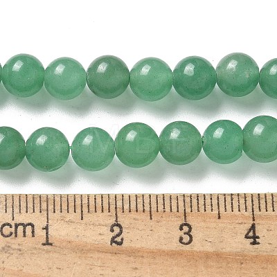 Natural Green Aventurine Round Beads Strands G-S150-6mm-2-1