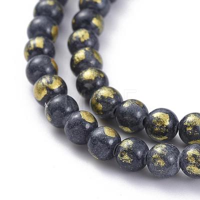 Natural Jade Beads Strands G-F670-A13-4mm-1