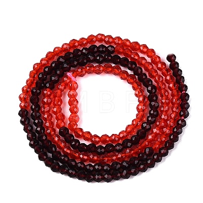 Transparent Glass Beads Strands GLAA-N074-01A-20-1