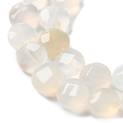 Natural White Agate Beads Strands G-K357-B16-01-1