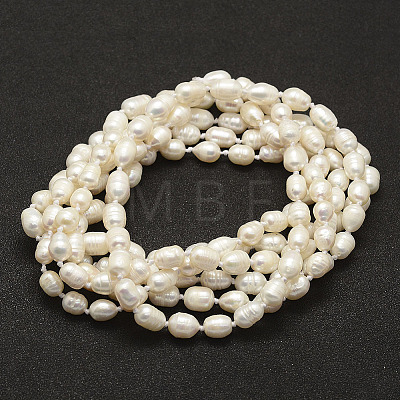 Natural Pearl Beads Necklaces NJEW-F144-03-01-1