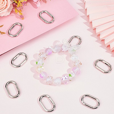 Zinc Alloy Spring Gate Rings FIND-SP0001-12B-1