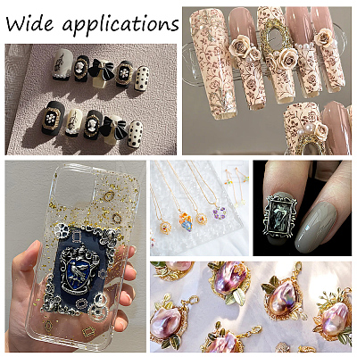 14 Styles Alloy Cabochons MRMJ-OC0004-09-1