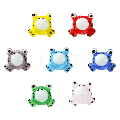 7Pcs 7 Colors Handmade Lampwork Beads LAMP-CJ0002-15-1