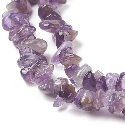 Natural Amethyst Beads Strands F014-1-1