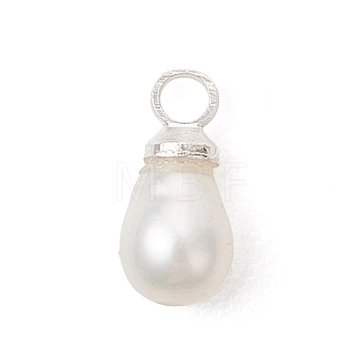 Natural Cultured Freshwater Pearl Rice Charms PALLOY-JF04924-1