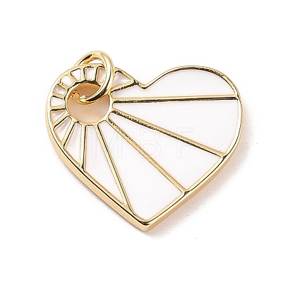 Rack Plating Brass Enamel Pendants KK-B054-07G-01-1