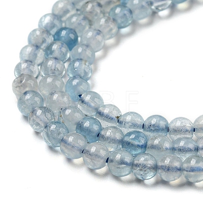 Natural Aquamarine Beads Strands G-A097-B13-03-1