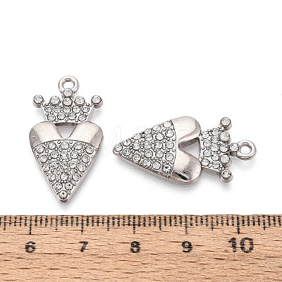 Alloy Rhinestone Pendants FIND-N008-27P-1