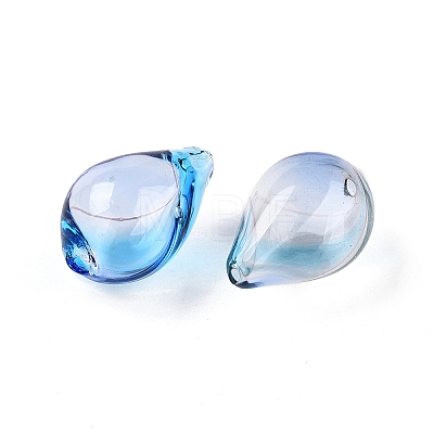 Transparent Handmade Blown Glass Globe Beads X-GLAA-T012-54A-1