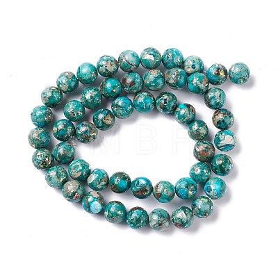 Assembled Natural Imperial Jasper & Synthetic Opal Beads Strands G-K317-A09-01-1