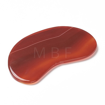Dyed & Heated Natural Agate Gua Sha Boards AJEW-H112-02-1