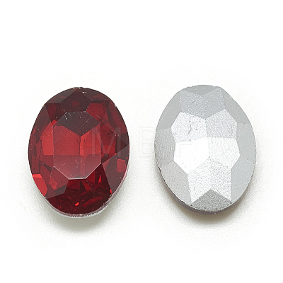 Pointed Back Glass Rhinestone Cabochons RGLA-T080-8x10mm-07-1