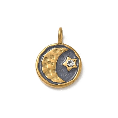 304 Stainless Steel Pendants STAS-H243-06G-1