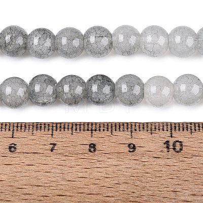 Baking Paint Crackle Glass Beads Strands GLAA-Q106-03A-02-1