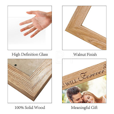 Natural Wood Photo Frames DIY-WH0247-016-1