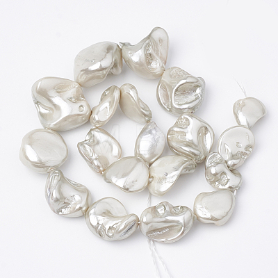 Shell Pearl Beads Strands BSHE-Q031-15G-1
