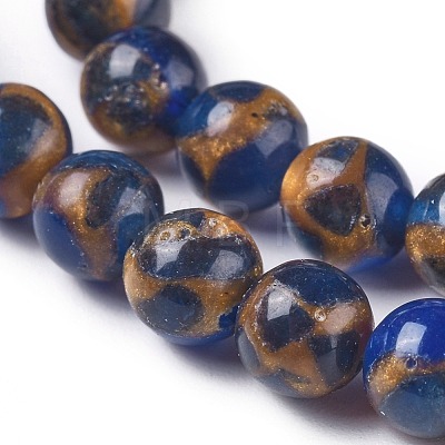 Synthetic Gold Clinquant Stone Beads Strands G-E551-A03-1